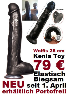 Wolfis Kongo Boy Dildo 28/7 cm! 1/2 Preis statt 159 €!