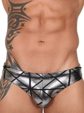 Pistol Pete Galactic Brief Swimwear Silver Badehose!