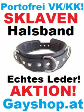 Leather Neckband - Echtes Leder Slavenhalsband!