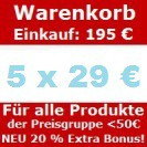 Wähle Dein Sparpaket 5 x 29 € z.B Ayorstudio Aktion!