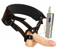 Umschnallpenis mit weichem Silikonglied 18 cm/4,5 cm