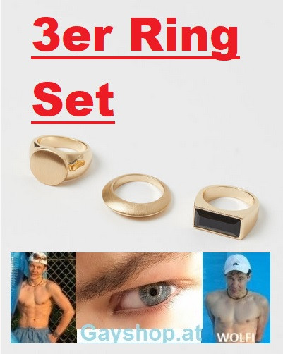 3er Set Modeschuck 3 Ringe für coole Boys!