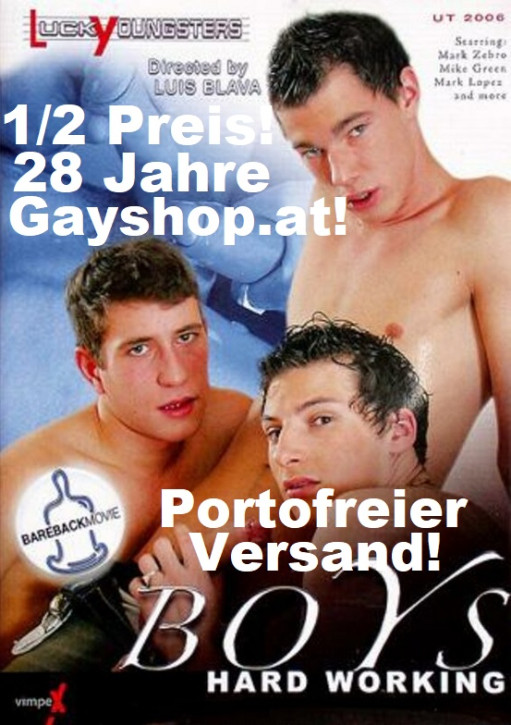 Boys Hard Working DVD Lucky Youngsters 28 Jahre Gayshop.at 1/2 Preis solange der Vorrat reicht statt 59,75 € und Portofreier Versand!