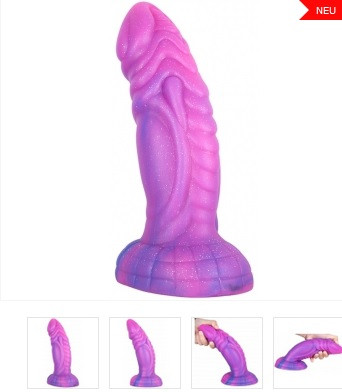 Dildo Purpink 18 x 5,5cm Lila Topped Monster Portofreii