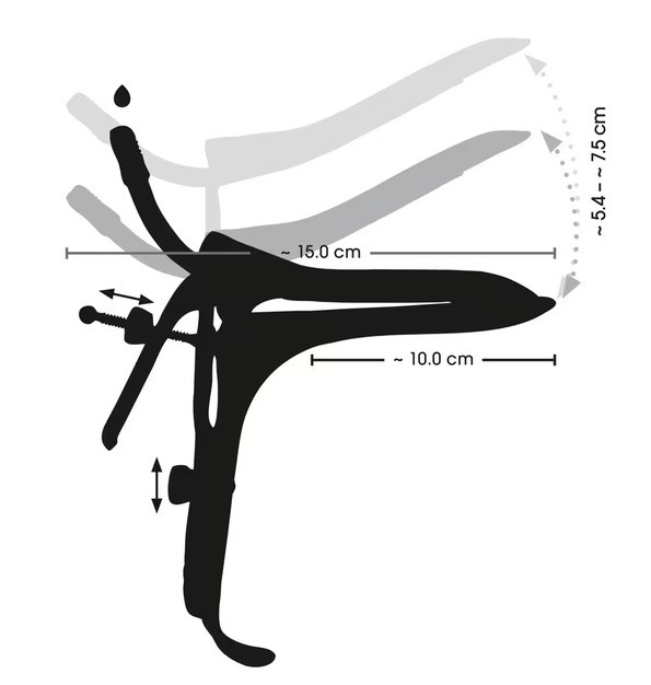 Speculum with Air & Liquid Tube Anal oder Vagina Dehnung