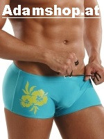 Wolfis Sexy GBGB Fling Hibicus Swimwear Light Blue