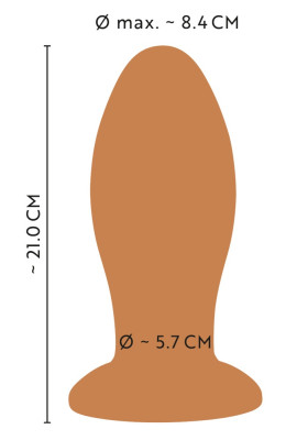 Soft Butt Plug with suction cup Toy bis 8,4 cm Dicke!
