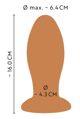 Soft Butt Plug with suction cup Toy bis 6,4 cm Dicke!